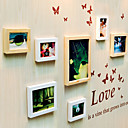 Conjunto de 10 Criativo adesivos de parede de madeira Photo Wall Quadro