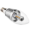 E14 3W 210-240LM 2800-3300K Warm White Light LED Candle Bulb (110-240V)