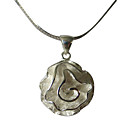 Charming Design 925 Sterling Silver Pendant With The Rose shape (RP039)