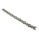 925 Sterling Silver Bracelet With The Ring And Colour Crystal Design (FMR048)