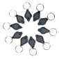  zwarte zaklamp sleutelhanger 22000mcd 10-pack