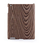  Protective Wood Grain Style Hard Plastic Back Case for iPad 2 Brown