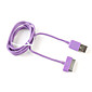 mini cavo di sincronizzazione USB 2.0 per iPad, iPod e iPhone (1 m di lunghezza, viola)