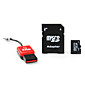 Scheda microSD da 1GB di memoria con microSD, lettore usb e adattatore microSD