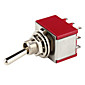 Electrical DIY Power Control 9-Pin Toggle Switch-Red Silver (5-Piece Pack)