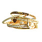 Brazalete de Cuero y Perlas (6 Unidades)
